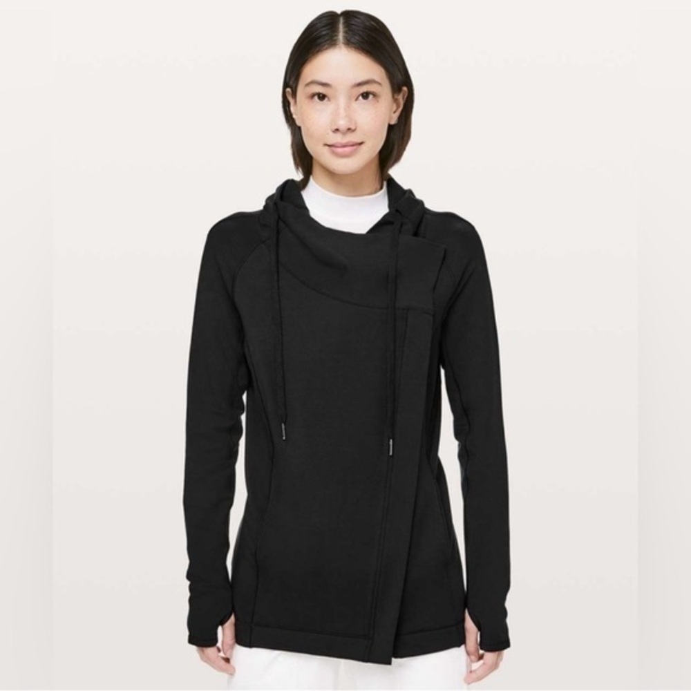 Lululemon Coast Easy Wrap Full Front Zip Jacket Womens Size 8 Athleisure